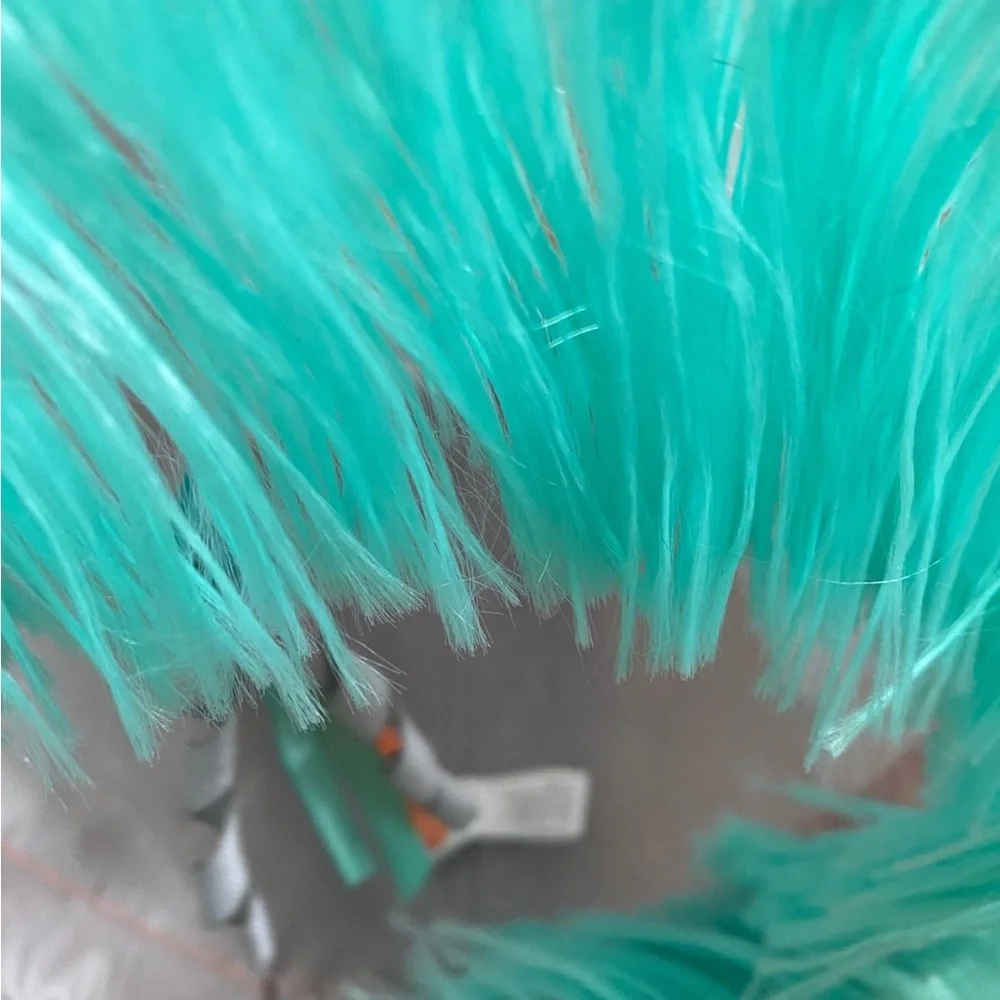 small cat tunnel with feathers